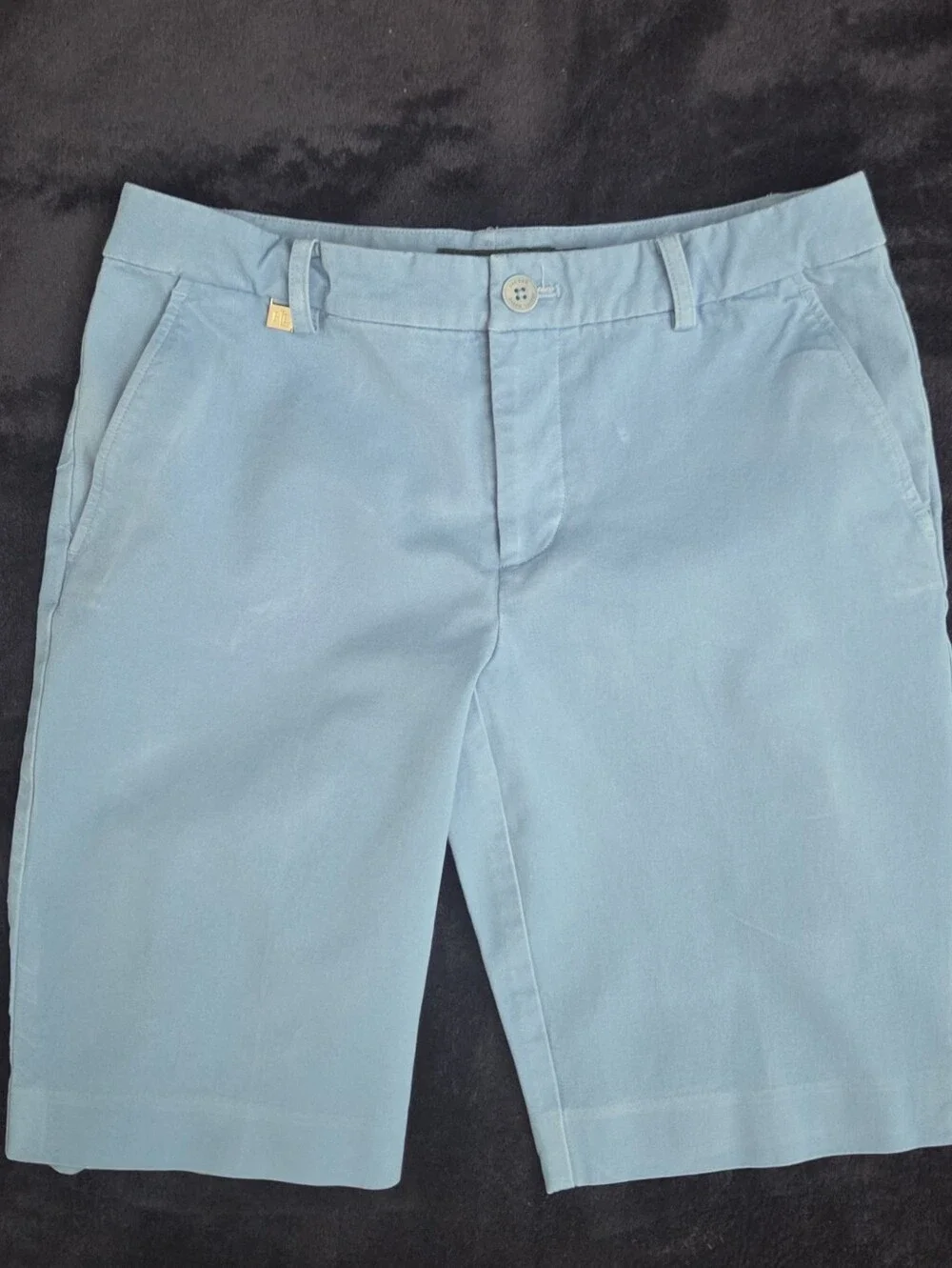 Ralph Lauren Blue Flat Front Women's Shorts. Size 2